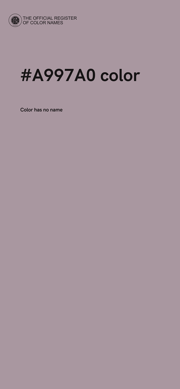 #A997A0 color image