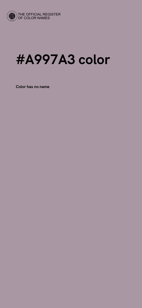 #A997A3 color image