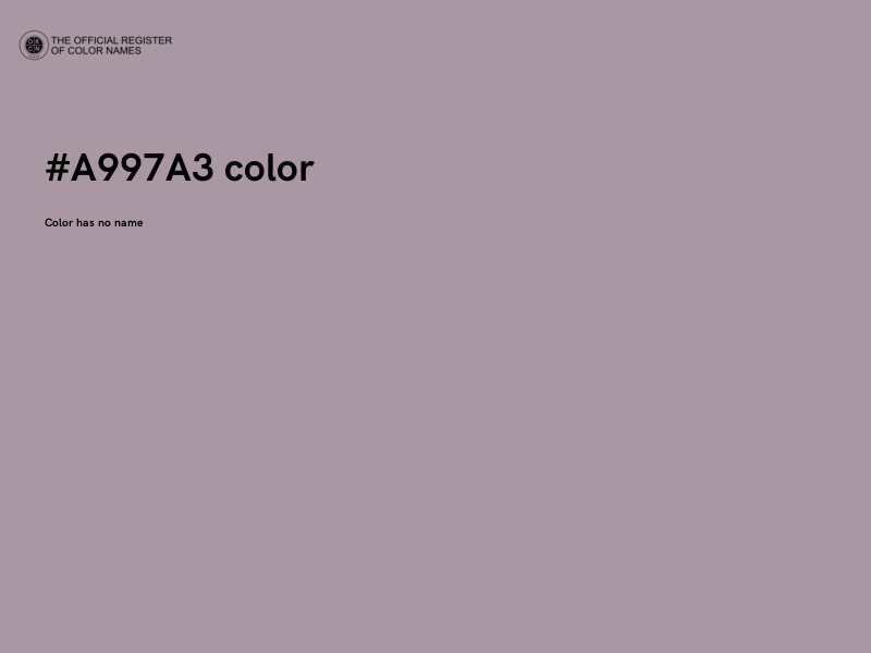 #A997A3 color image