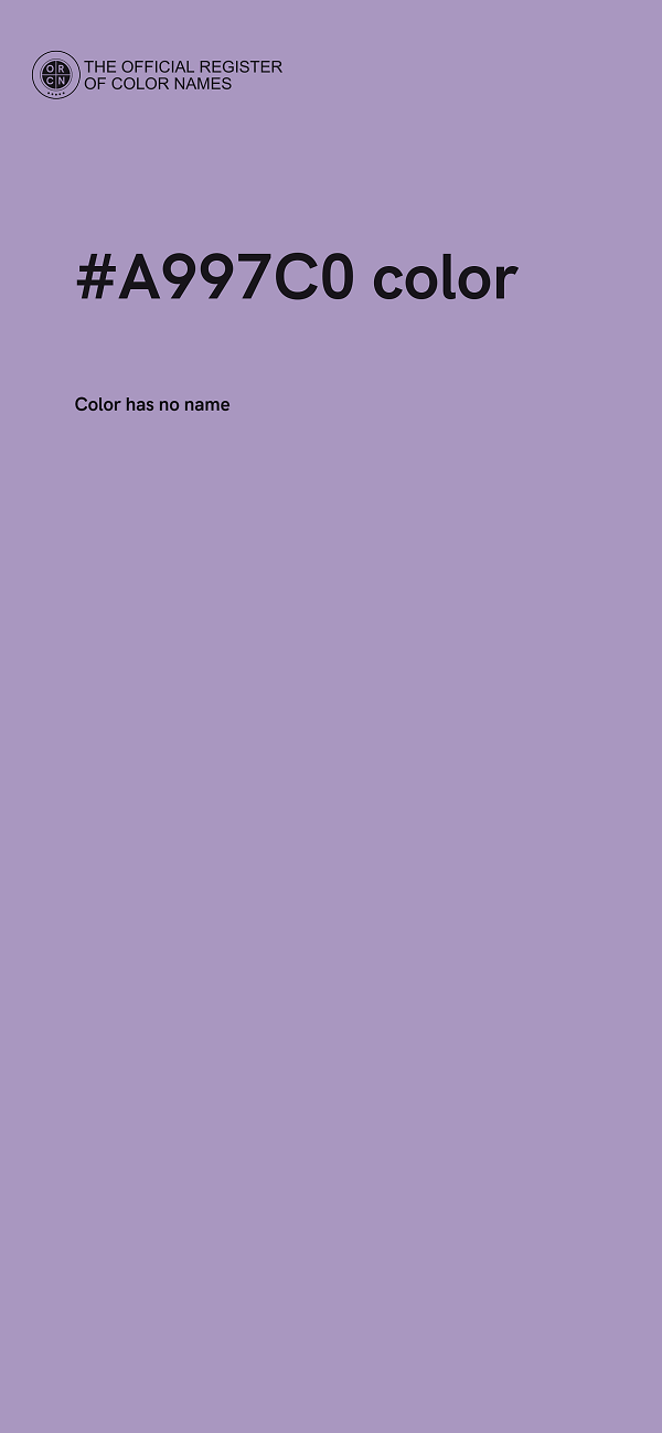 #A997C0 color image