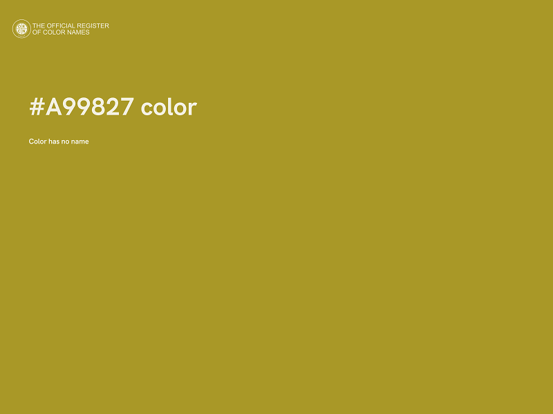 #A99827 color image