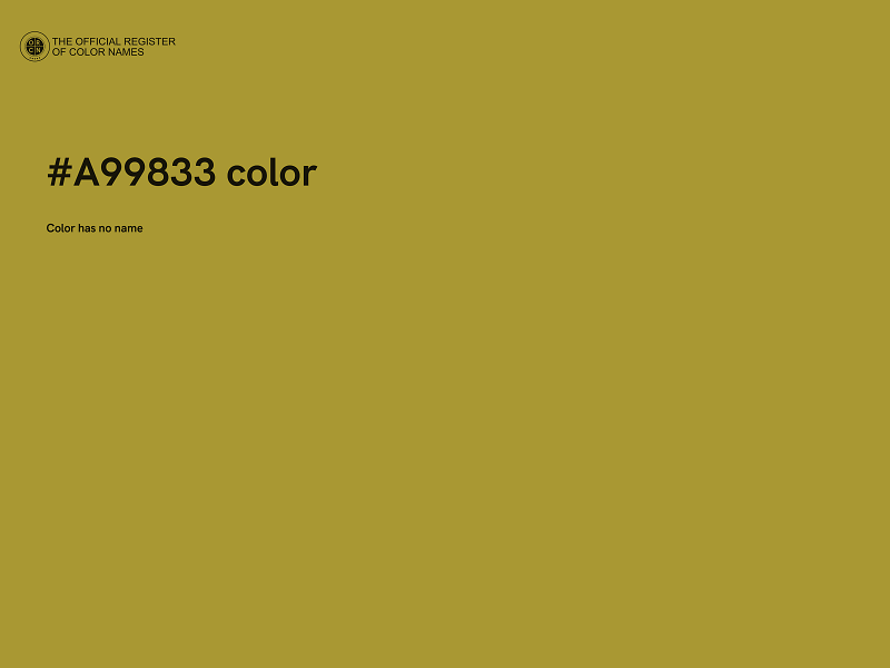 #A99833 color image