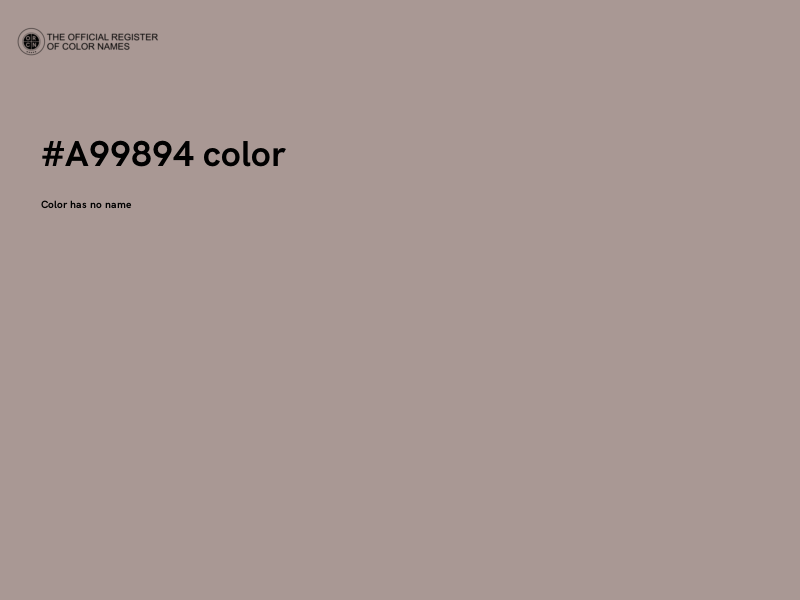 #A99894 color image