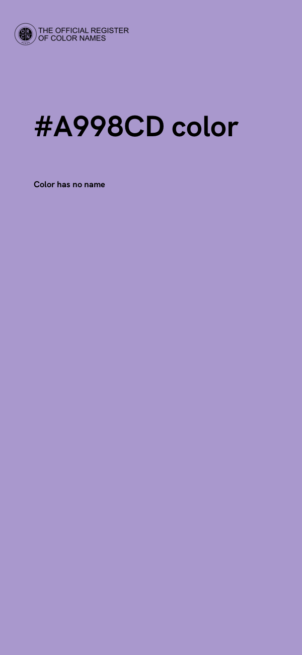 #A998CD color image