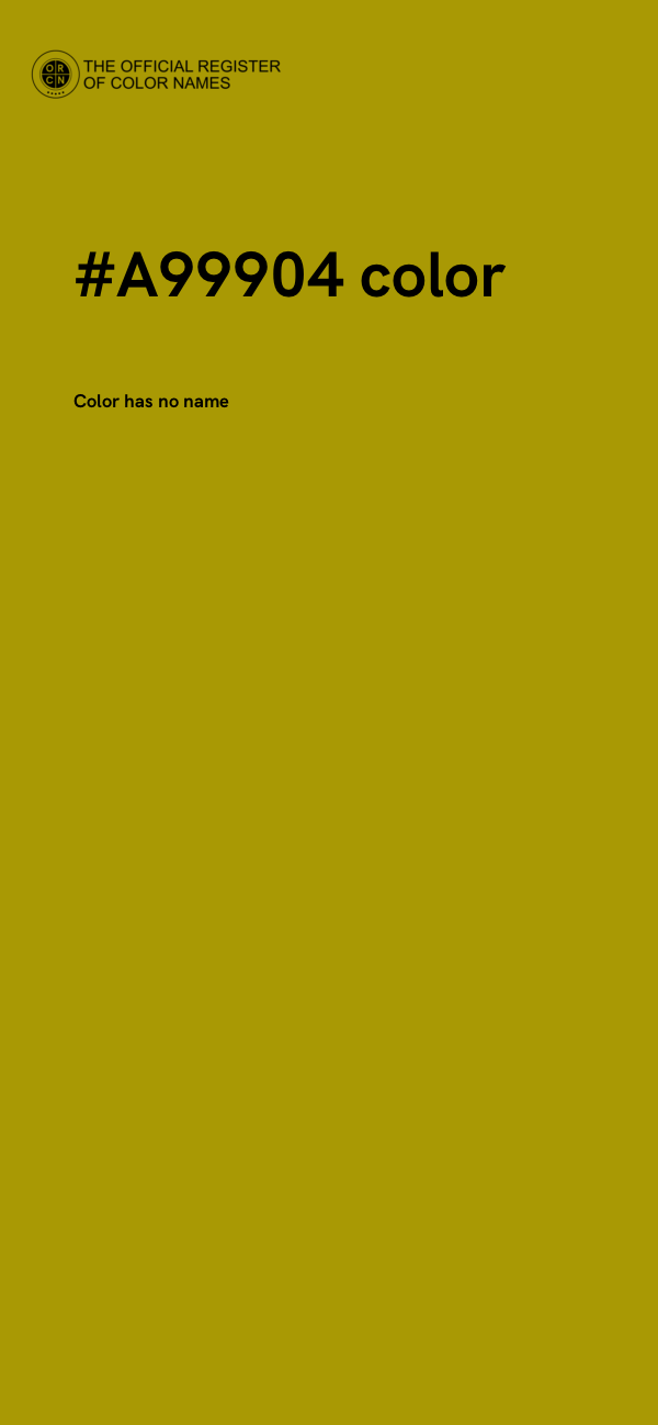 #A99904 color image