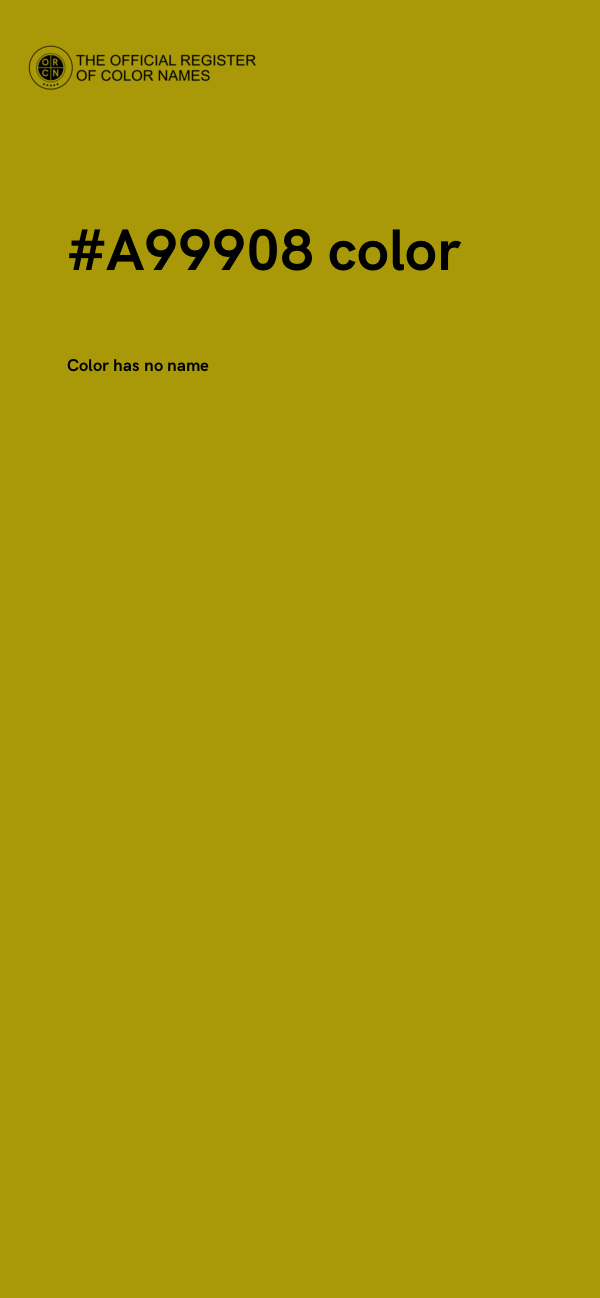 #A99908 color image