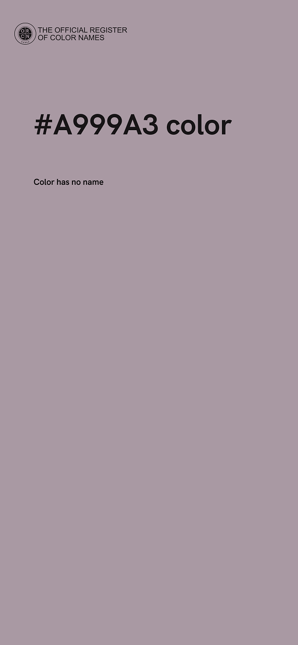 #A999A3 color image