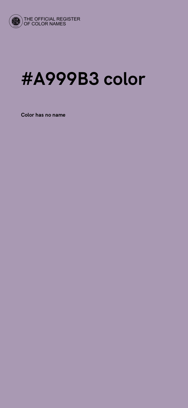 #A999B3 color image
