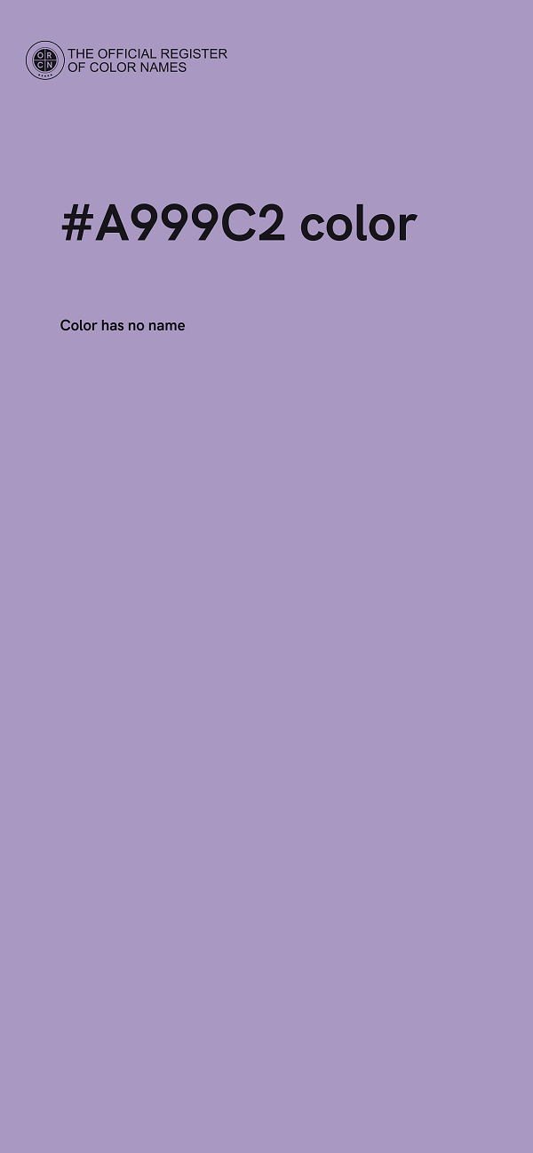 #A999C2 color image