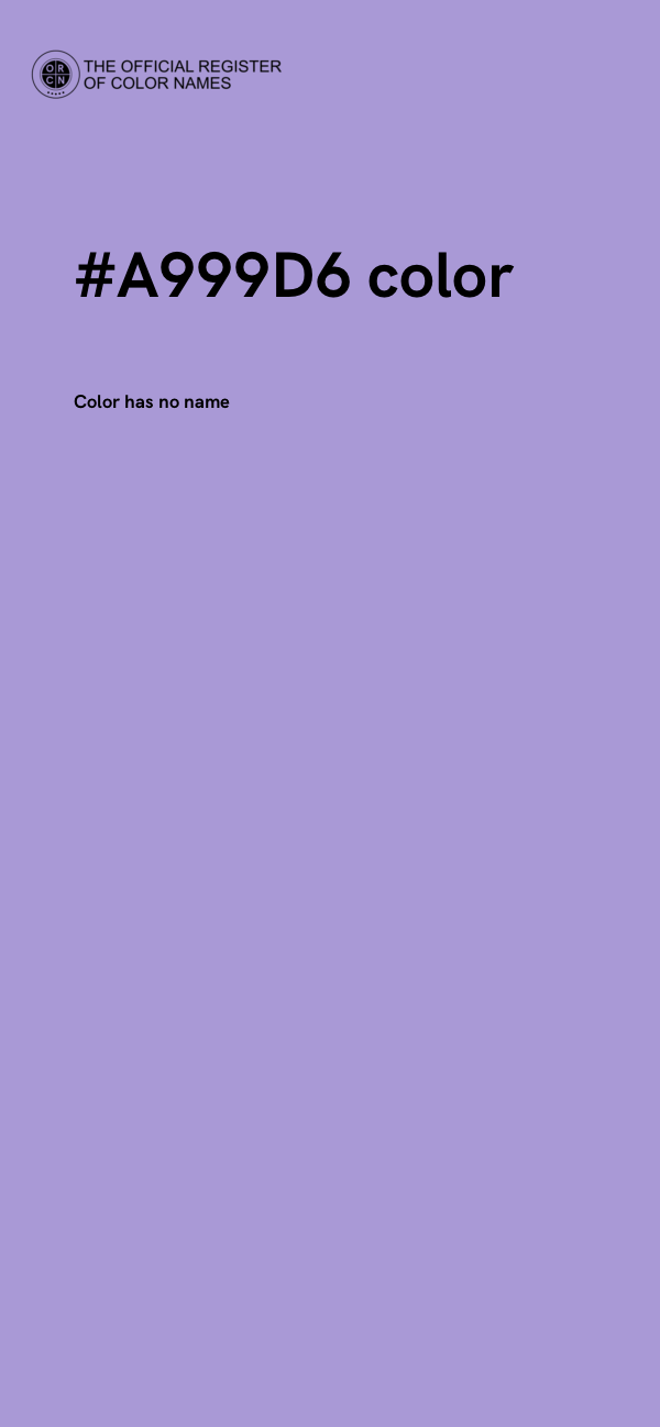 #A999D6 color image