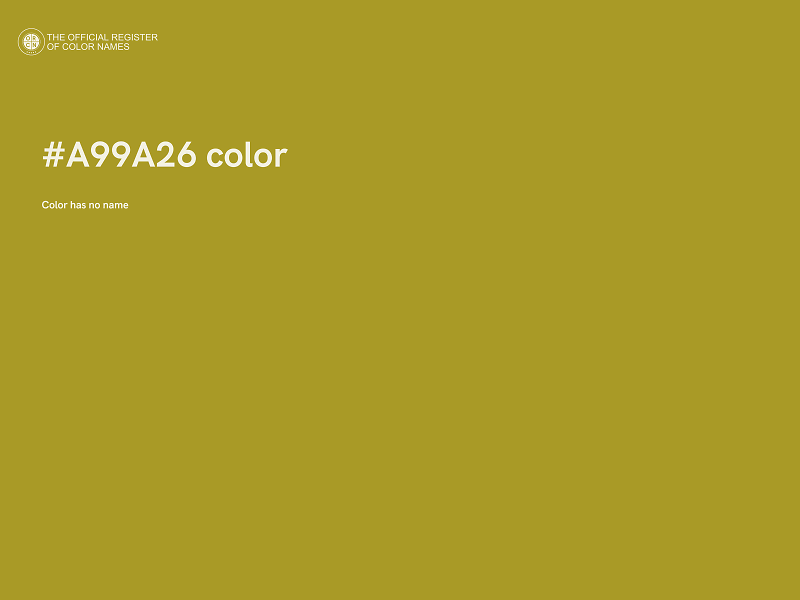 #A99A26 color image