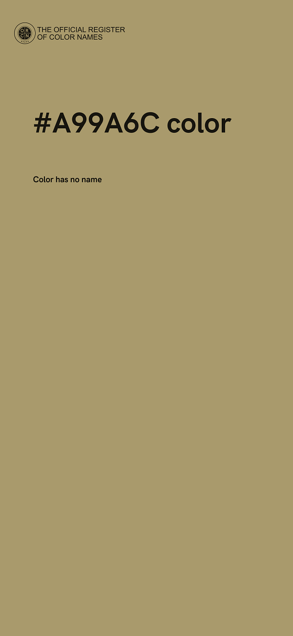 #A99A6C color image