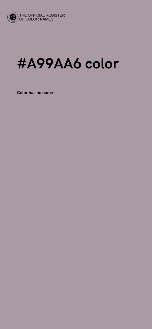 #A99AA6 color image