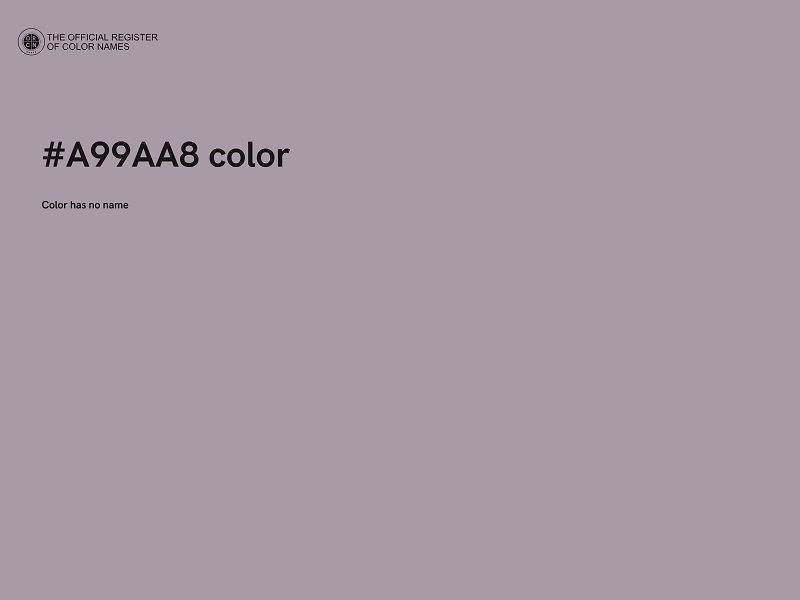 #A99AA8 color image