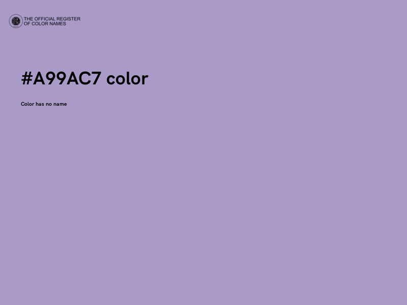 #A99AC7 color image