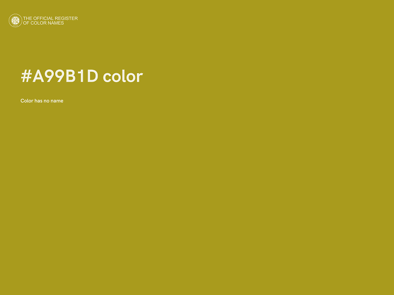 #A99B1D color image