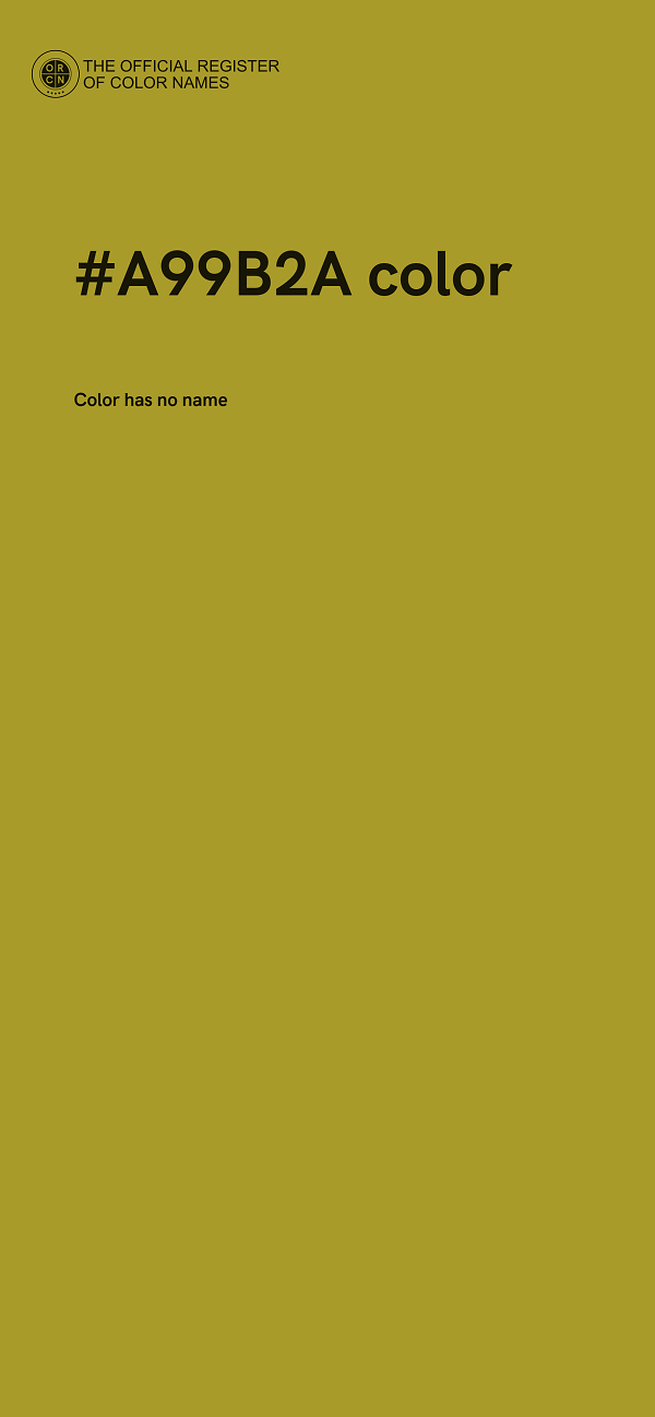 #A99B2A color image