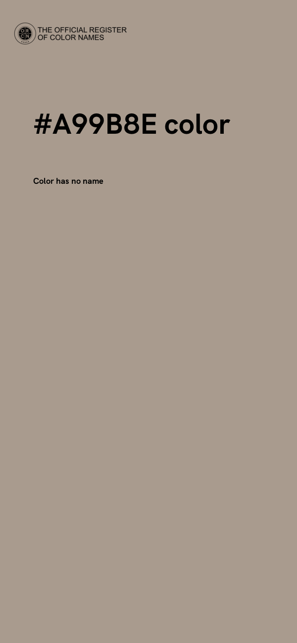 #A99B8E color image