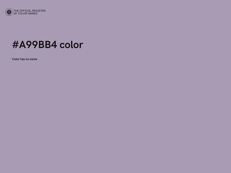 #A99BB4 color image