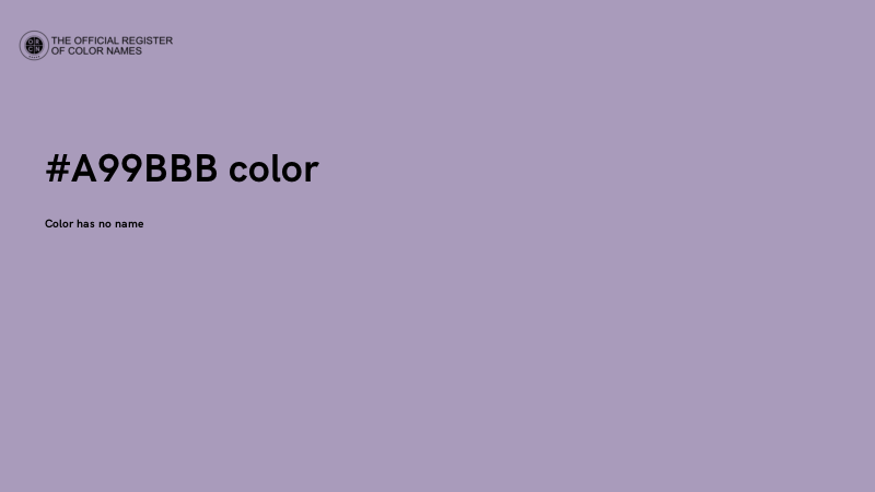 #A99BBB color image