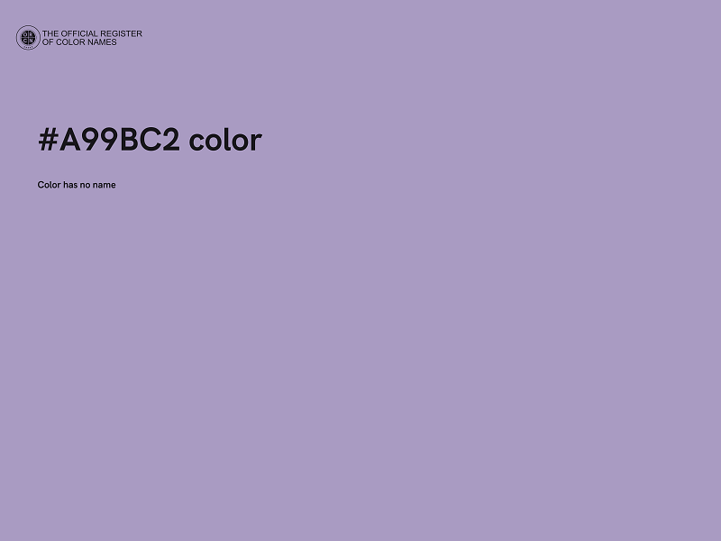 #A99BC2 color image