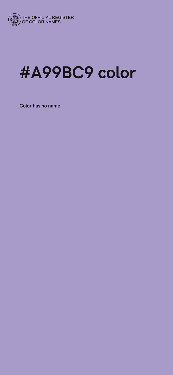 #A99BC9 color image