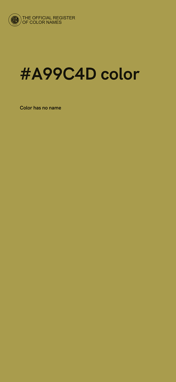 #A99C4D color image