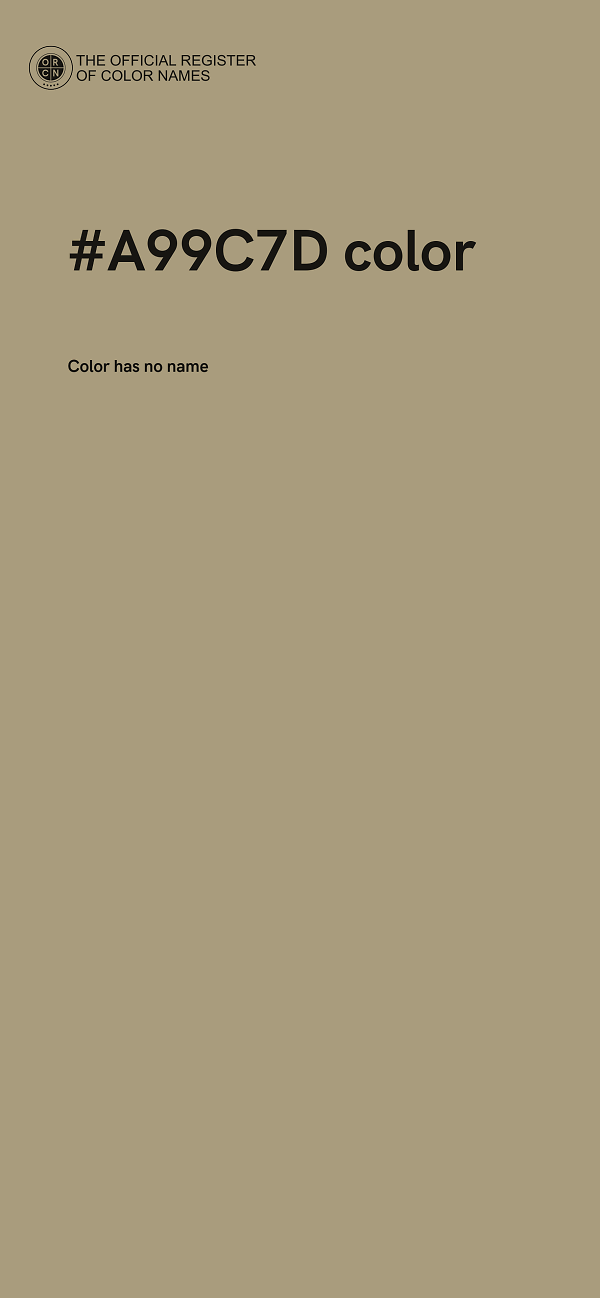 #A99C7D color image