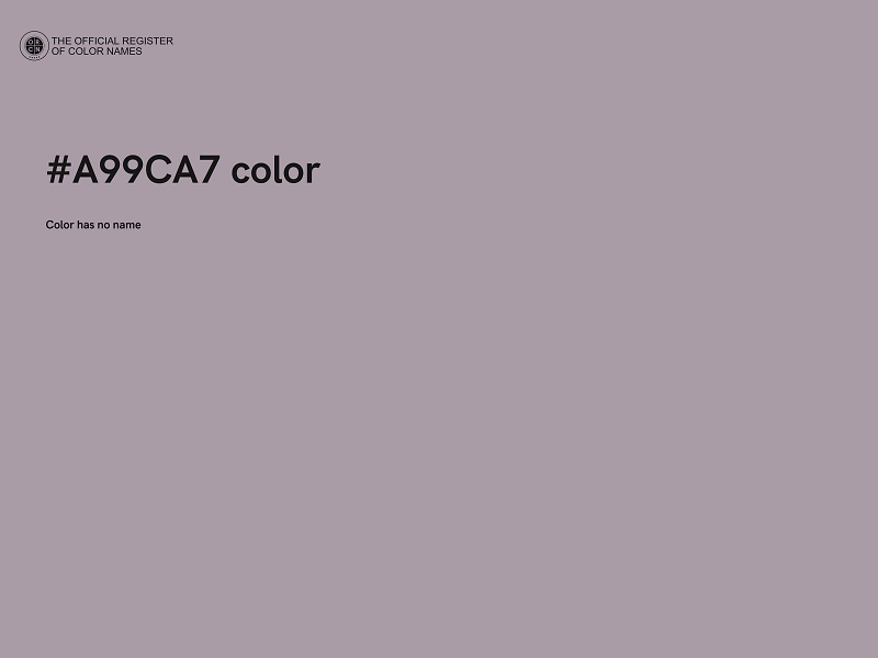 #A99CA7 color image