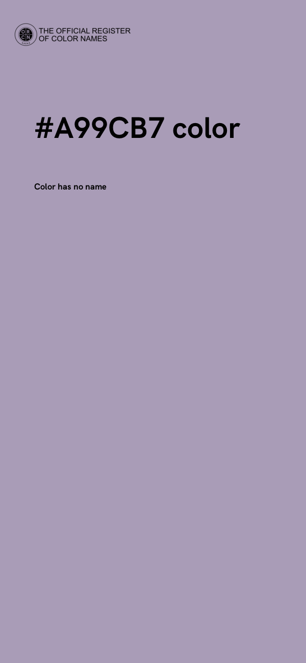#A99CB7 color image