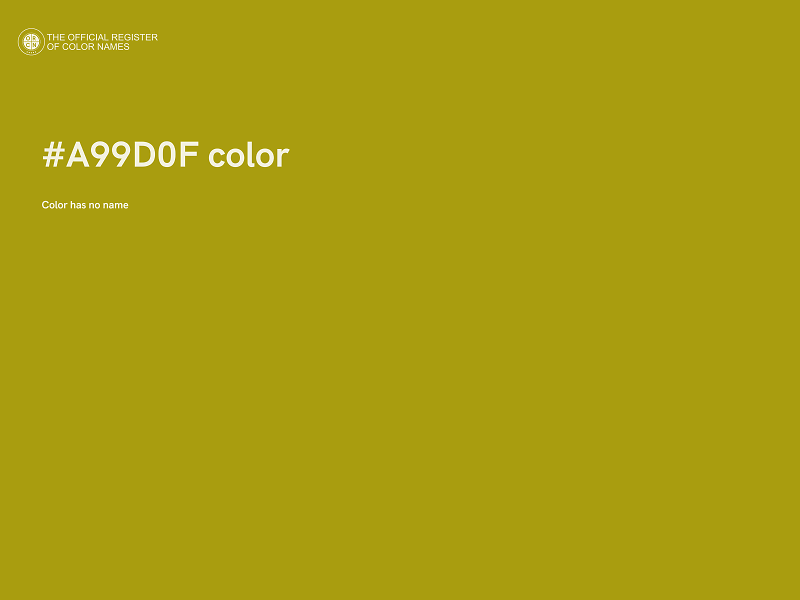 #A99D0F color image