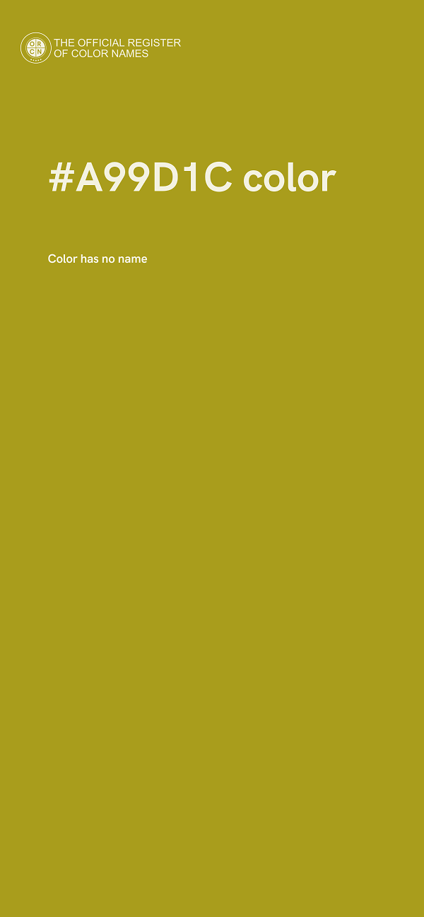 #A99D1C color image