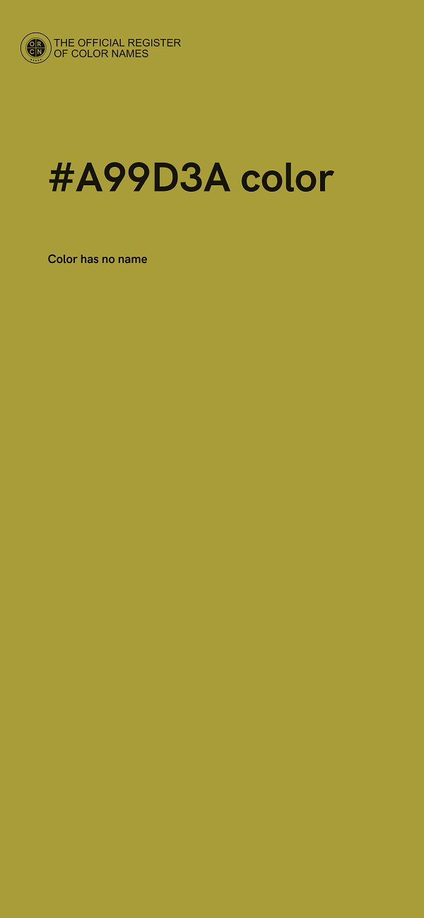 #A99D3A color image