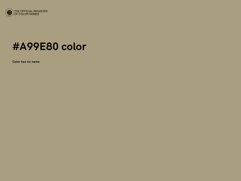 #A99E80 color image