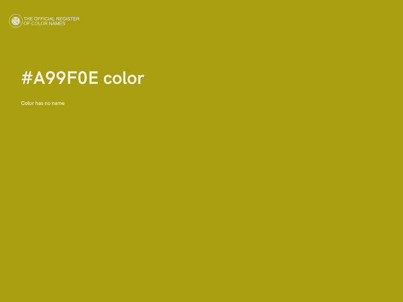 #A99F0E color image