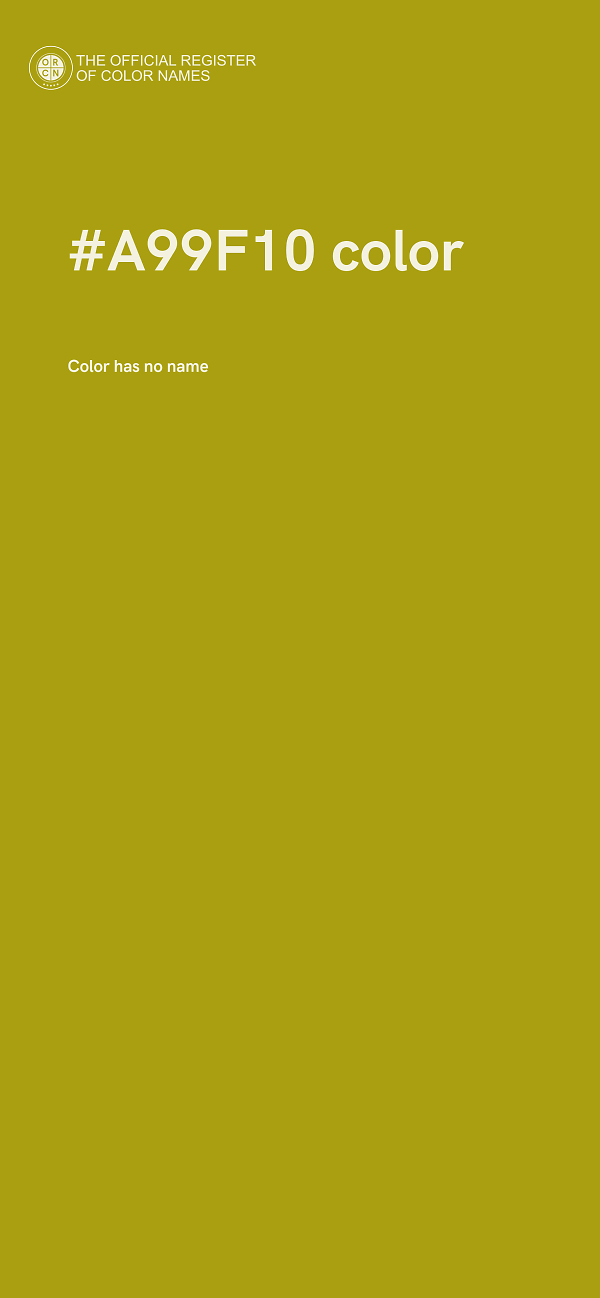 #A99F10 color image