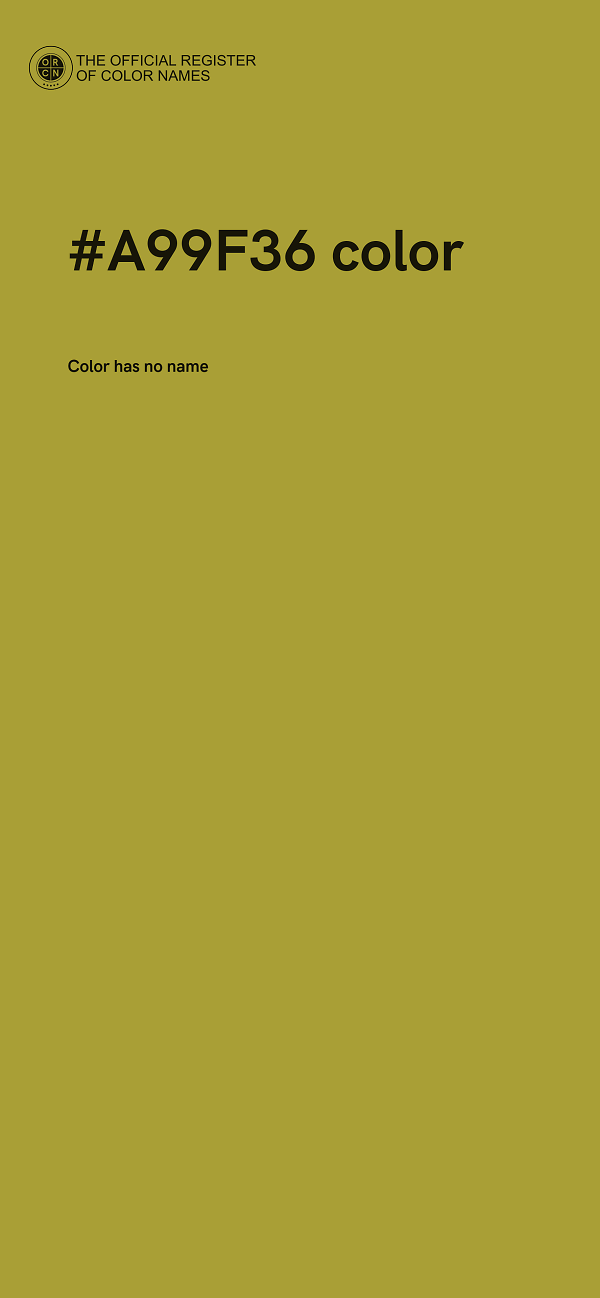 #A99F36 color image