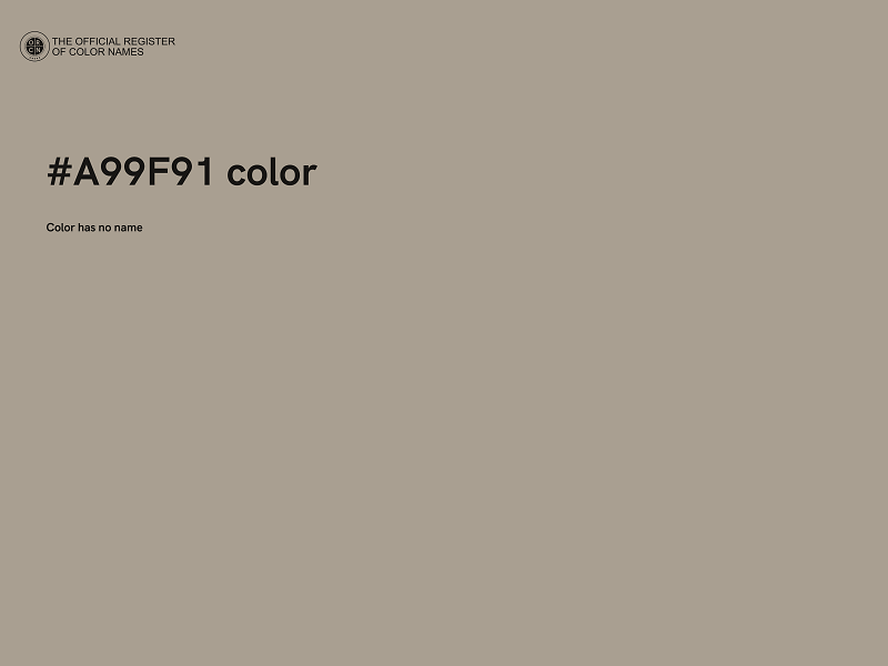 #A99F91 color image