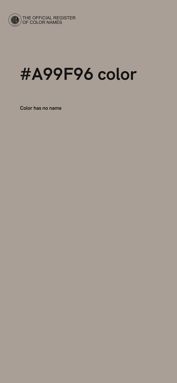 #A99F96 color image