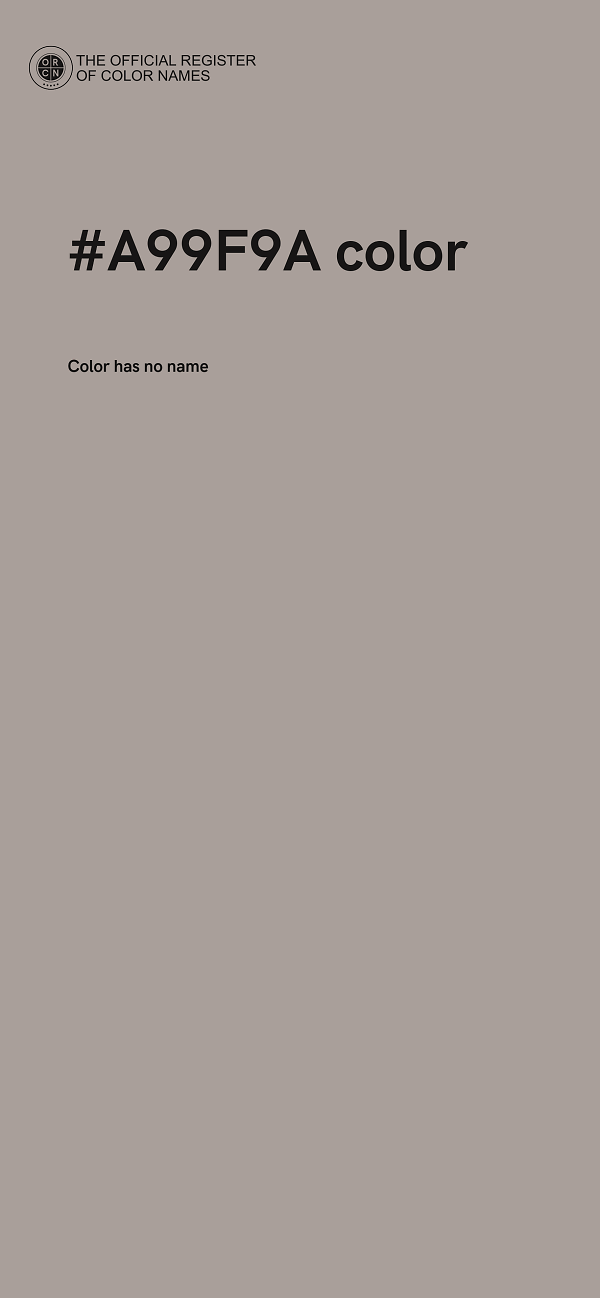 #A99F9A color image