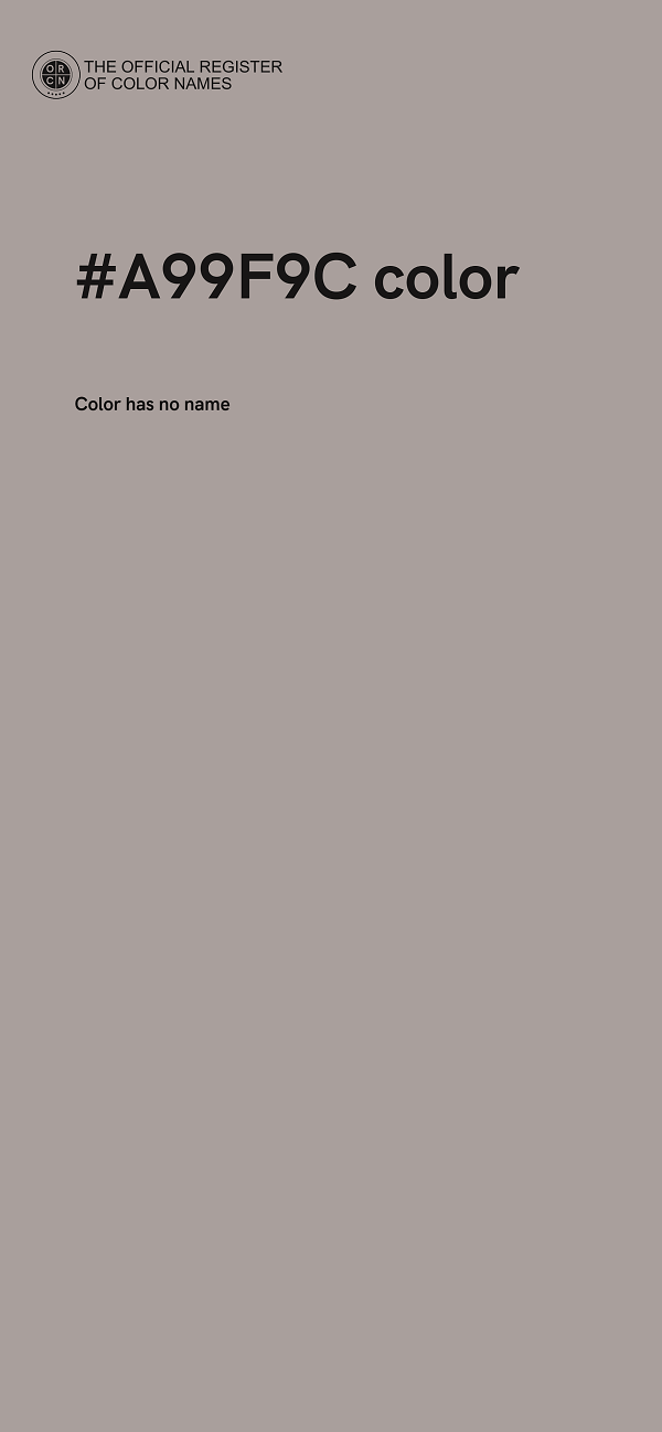 #A99F9C color image