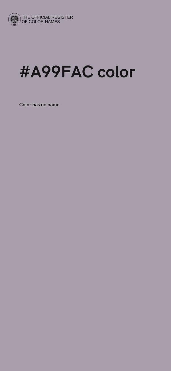 #A99FAC color image