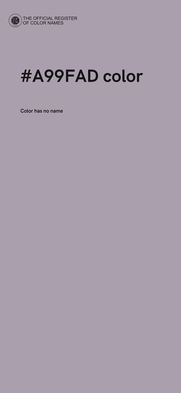 #A99FAD color image