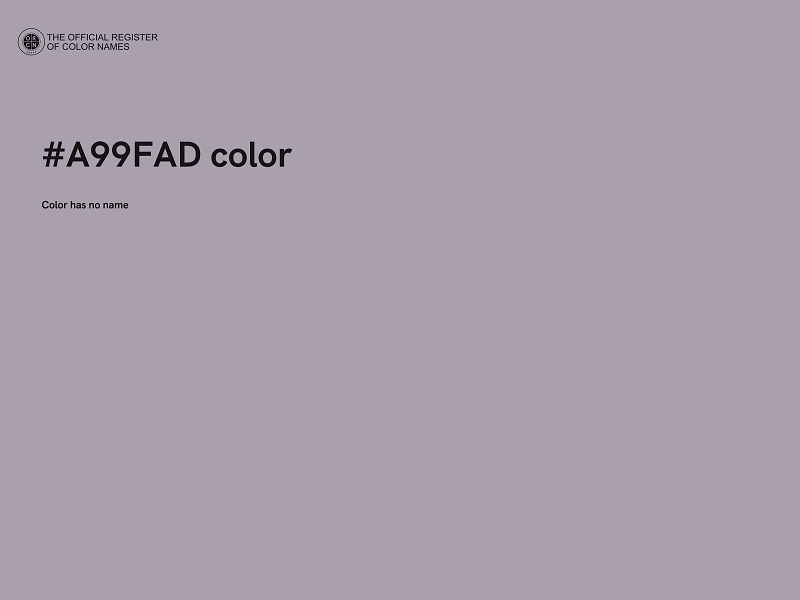 #A99FAD color image