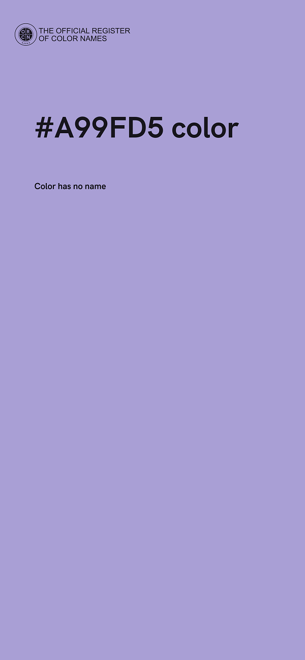 #A99FD5 color image
