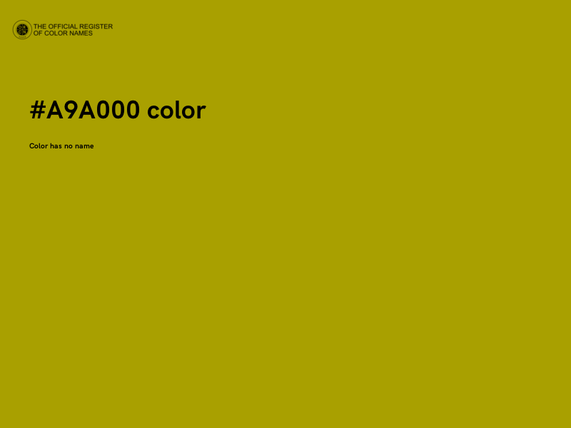 #A9A000 color image