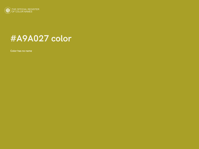 #A9A027 color image