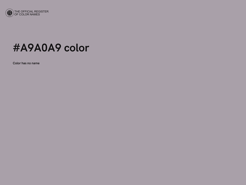 #A9A0A9 color image