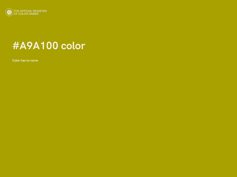 #A9A100 color image