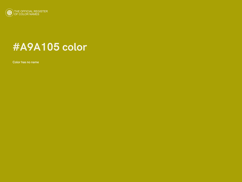 #A9A105 color image